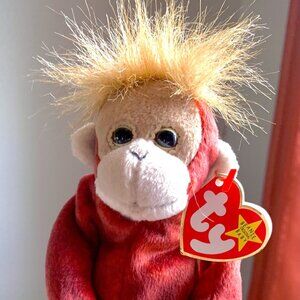 1999 4252 Vintage Schweetheart Orangutan Plush Beanie Baby Stuffed Animal MWMT